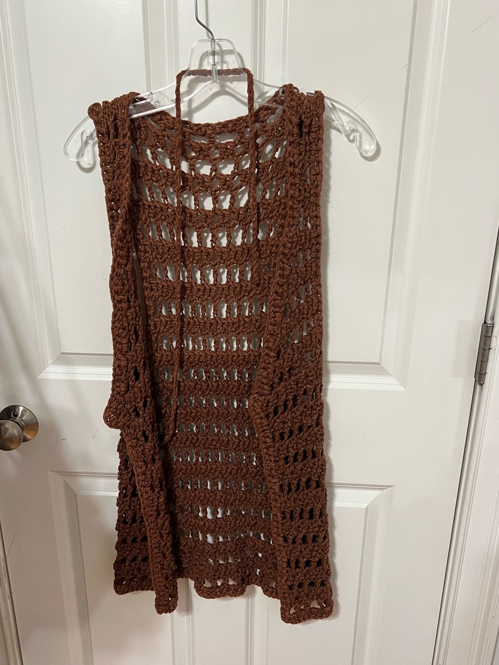 Crochet Brown Vest
